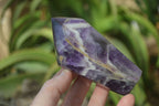 Polished Chevron Amethyst Crystals x 6 From Zambia - Toprock Gemstones and Minerals 