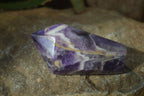 Polished Chevron Amethyst Crystals x 6 From Zambia - Toprock Gemstones and Minerals 