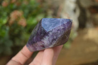 Polished Chevron Amethyst Crystals x 6 From Zambia
