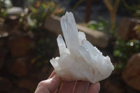 Natural Clear Quartz Clusters x 3 From Ambatofinandrahana, Madagascar - Toprock Gemstones and Minerals 