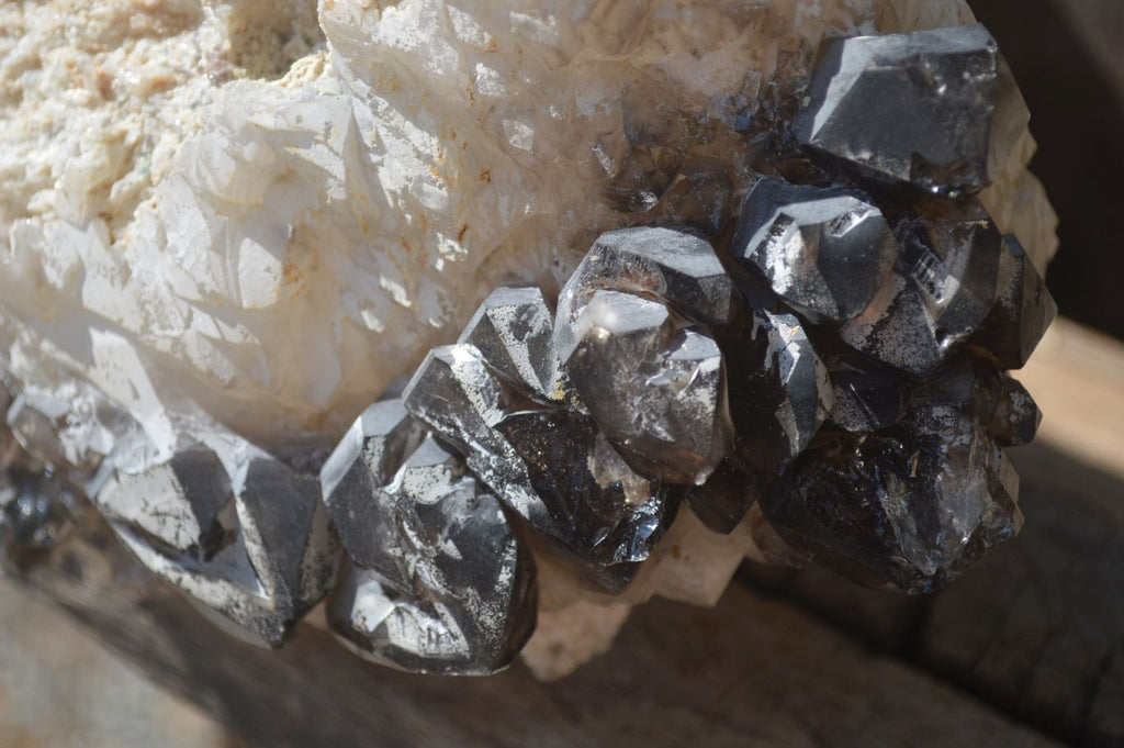 Natural Smokey Window Quartz Crystal Specimen x 1 From Brandberg, Namibia - Toprock Gemstones and Minerals 
