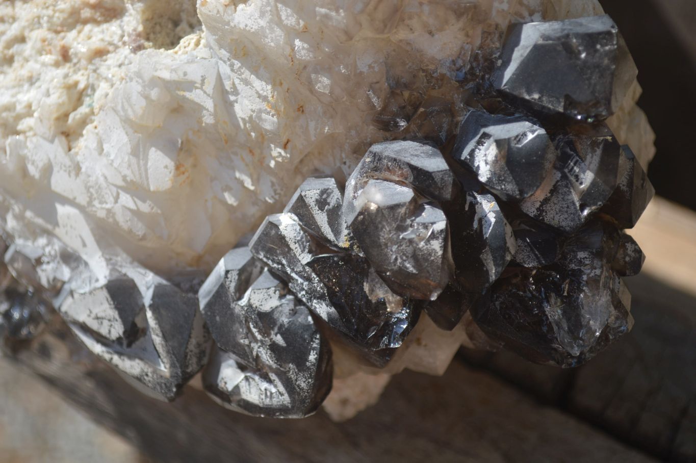 Natural Smokey Window Quartz Crystal Specimen x 1 From Brandberg, Namibia - Toprock Gemstones and Minerals 