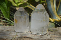 Polished Clear Quartz Points x 2 From Madagascar - Toprock Gemstones and Minerals 