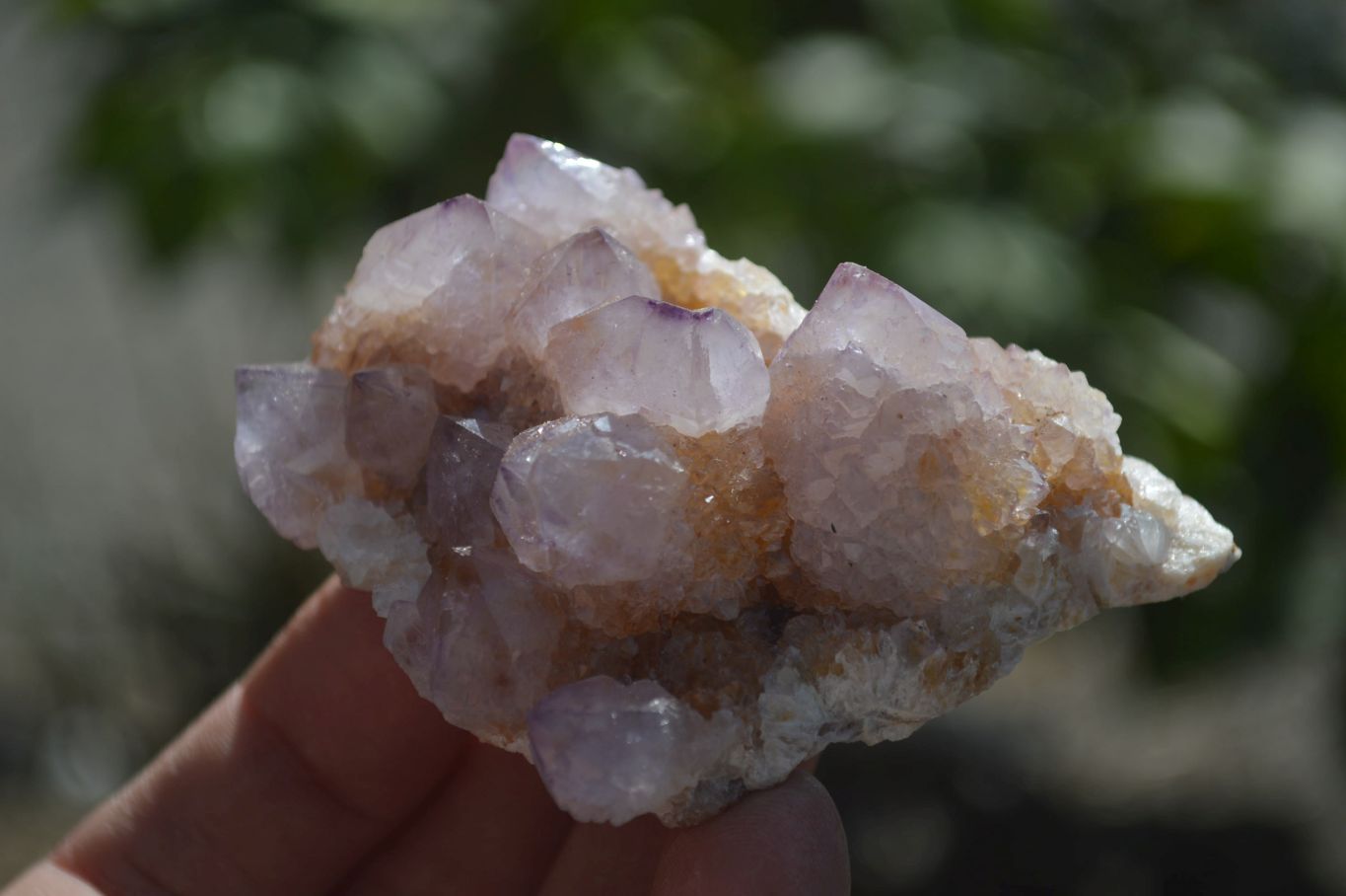 Natural Amethyst / Ametrine Spirit Quartz Clusters x 12 From South Africa - Toprock Gemstones and Minerals 