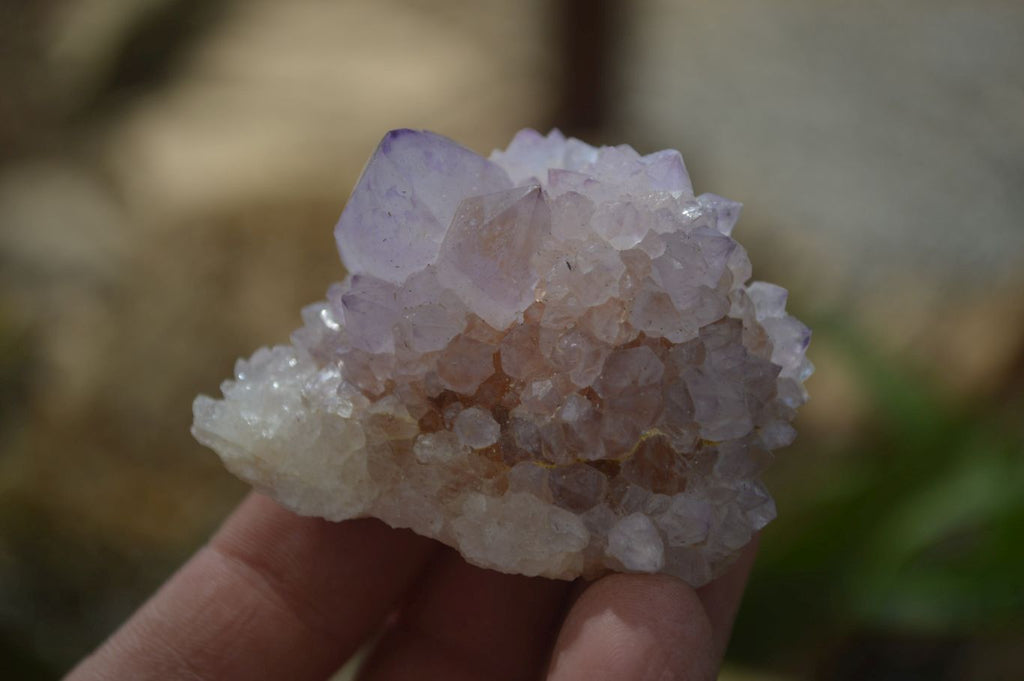 Natural Amethyst / Ametrine Spirit Quartz Clusters x 12 From South Africa - Toprock Gemstones and Minerals 