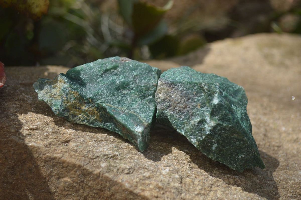 Natural Jade Cobbed Specimens x 24 From Swaziland - Toprock Gemstones and Minerals 