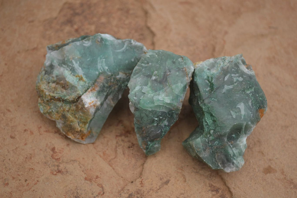 Natural Jade Cobbed Specimens x 24 From Swaziland - Toprock Gemstones and Minerals 
