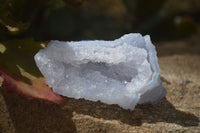 Natural Etched Blue Chalcedony Specimens x 12 From Nsanje, Malawi - Toprock Gemstones and Minerals 