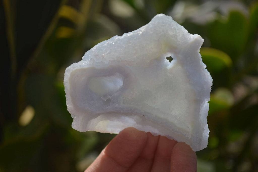Natural Etched Blue Chalcedony Specimens x 12 From Nsanje, Malawi - Toprock Gemstones and Minerals 