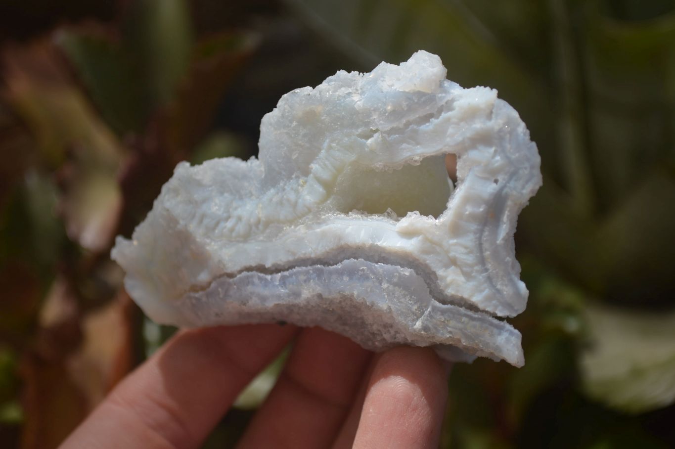 Natural Etched Blue Chalcedony Specimens x 12 From Nsanje, Malawi - Toprock Gemstones and Minerals 