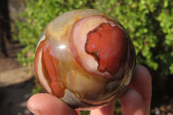Polished Polychrome Jasper Spheres x 3 From Mahajanga, Madagascar - Toprock Gemstones and Minerals 