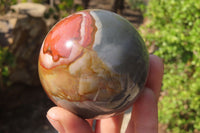 Polished Polychrome Jasper Spheres x 3 From Mahajanga, Madagascar - Toprock Gemstones and Minerals 