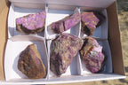 Natural Metallic Purpurite Cobbed Specimens x 6 From Erongo, Namibia - Toprock Gemstones and Minerals 