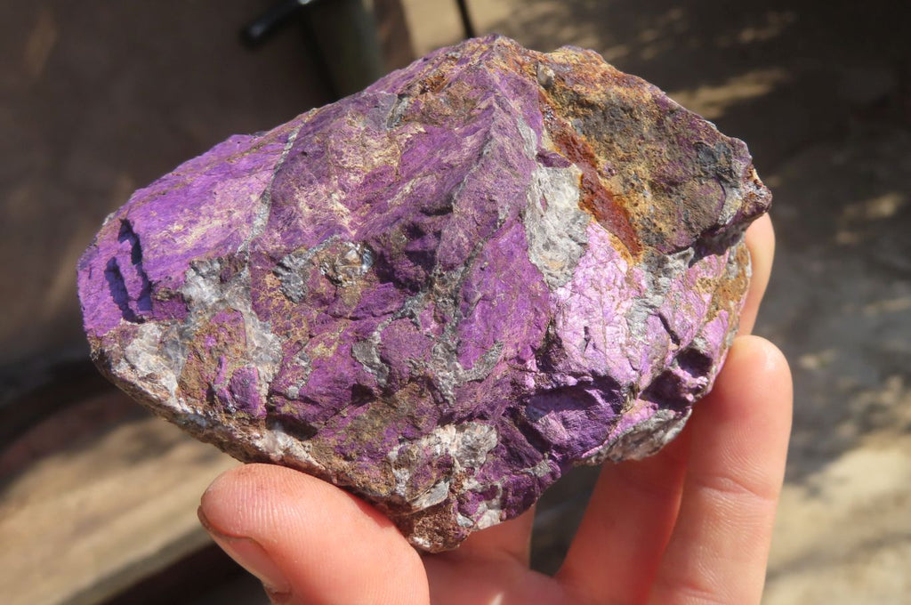 Natural Metallic Purpurite Cobbed Specimens x 6 From Erongo, Namibia - Toprock Gemstones and Minerals 
