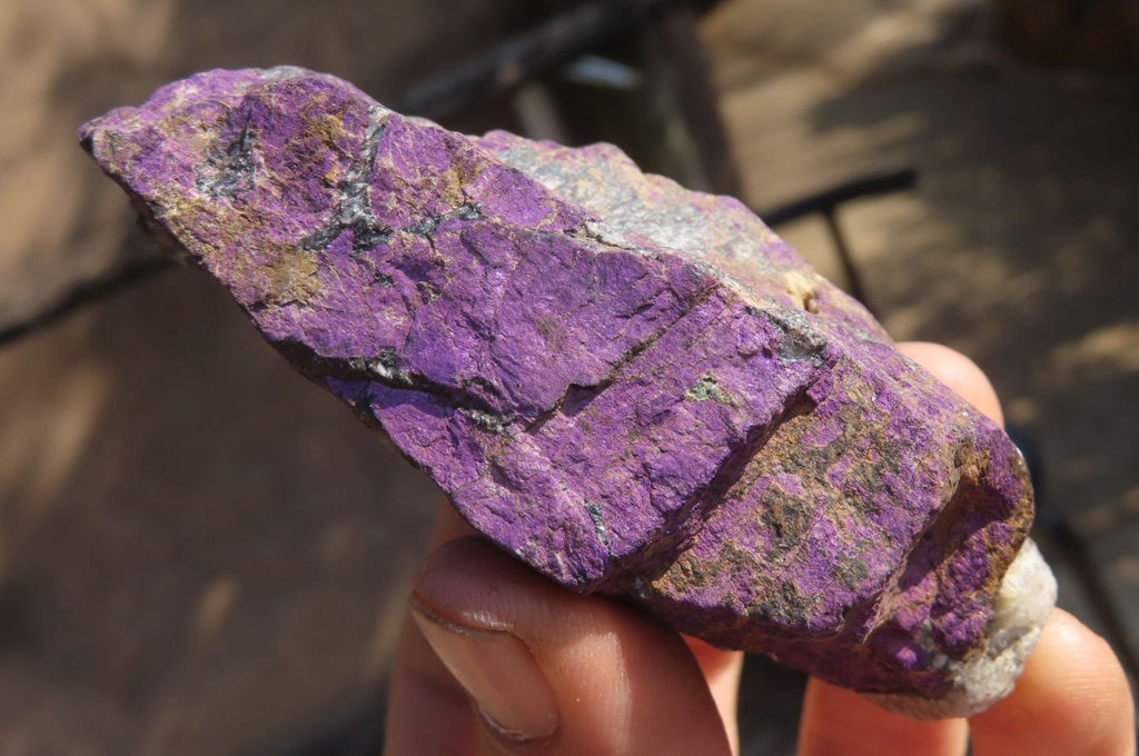 Natural Metallic Purpurite Cobbed Specimens x 6 From Erongo, Namibia - Toprock Gemstones and Minerals 