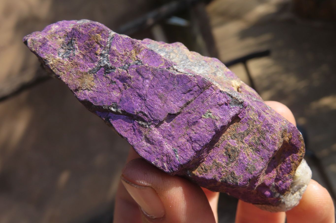 Natural Metallic Purpurite Cobbed Specimens x 6 From Erongo, Namibia - Toprock Gemstones and Minerals 