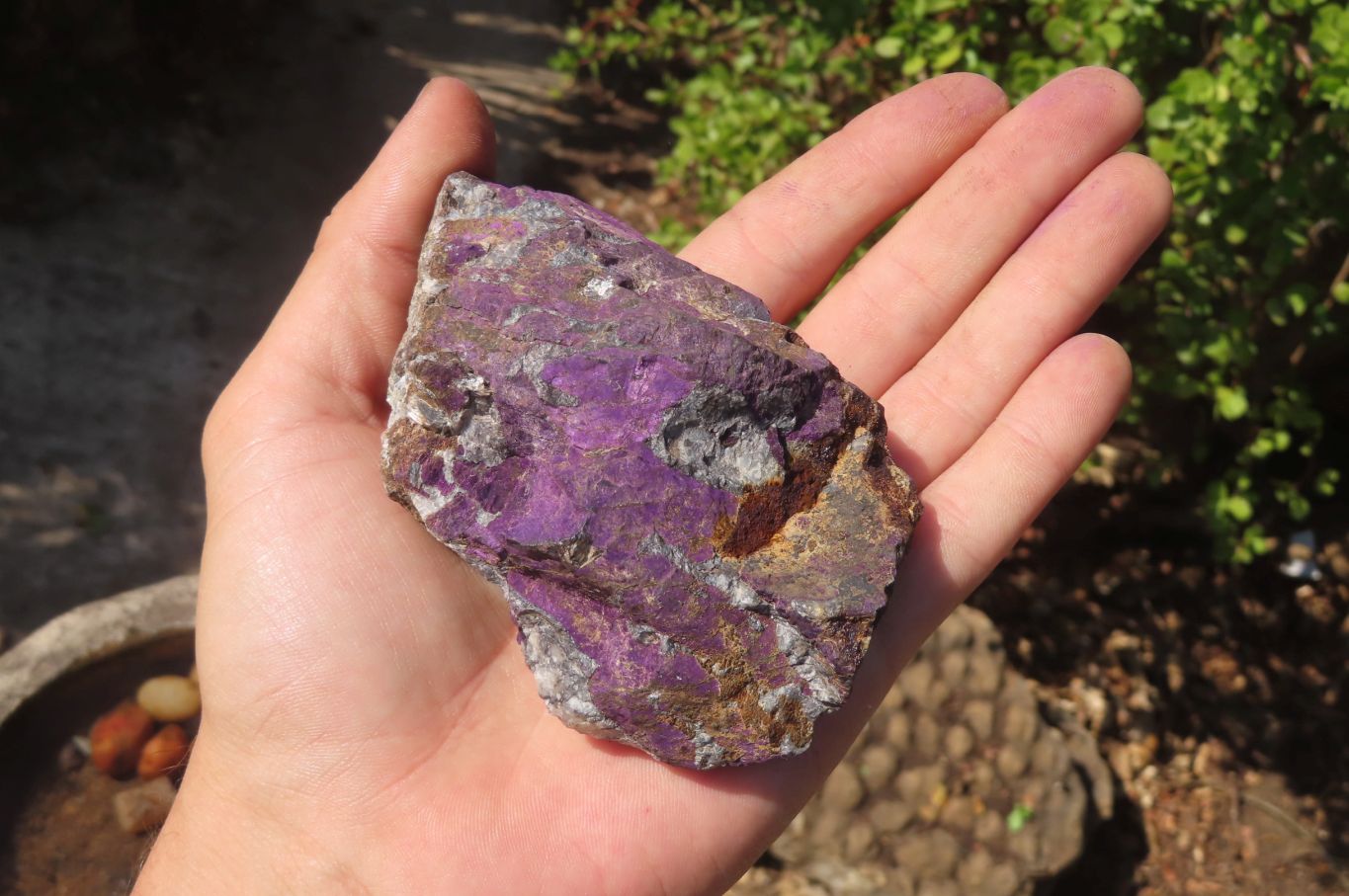 Natural Metallic Purpurite Cobbed Specimens x 6 From Erongo, Namibia - Toprock Gemstones and Minerals 