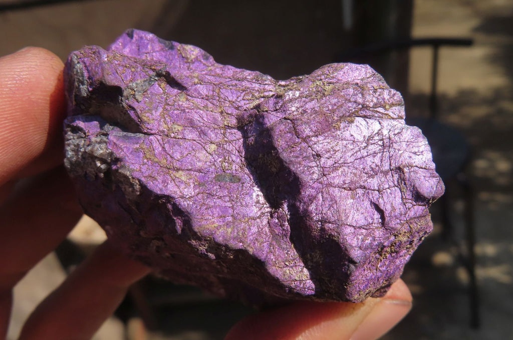 Natural Metallic Purpurite Cobbed Specimens x 6 From Erongo, Namibia - Toprock Gemstones and Minerals 