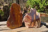 Polished On One Side Nguni Jasper Specimens x 2 From Prieska, South Africa - Toprock Gemstones and Minerals 