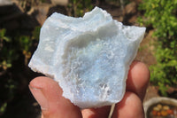 Natural Etched Blue Chalcedony Specimens x 12 From Nsanje, Malawi - Toprock Gemstones and Minerals 