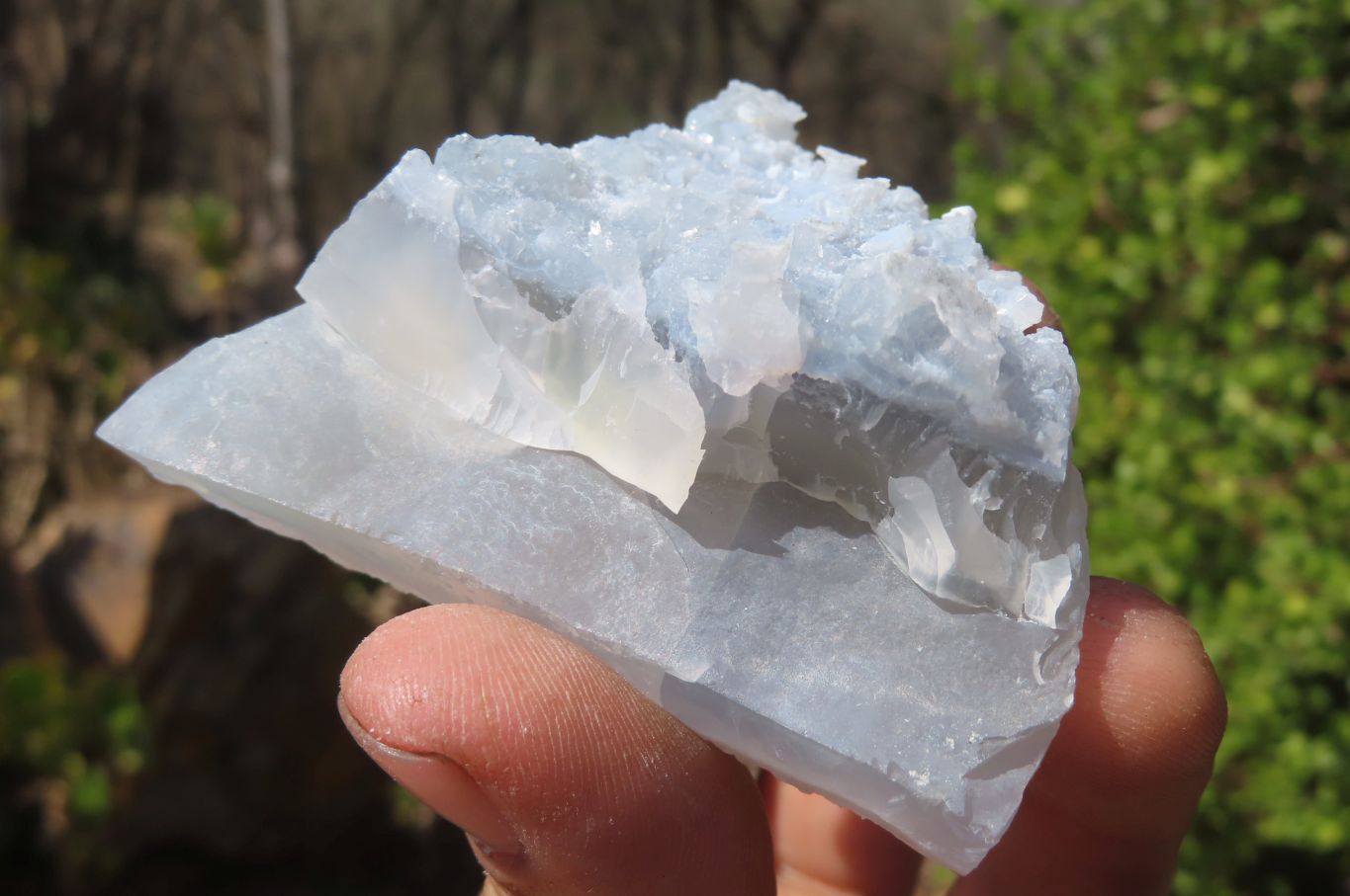 Natural Etched Blue Chalcedony Specimens x 12 From Nsanje, Malawi - Toprock Gemstones and Minerals 