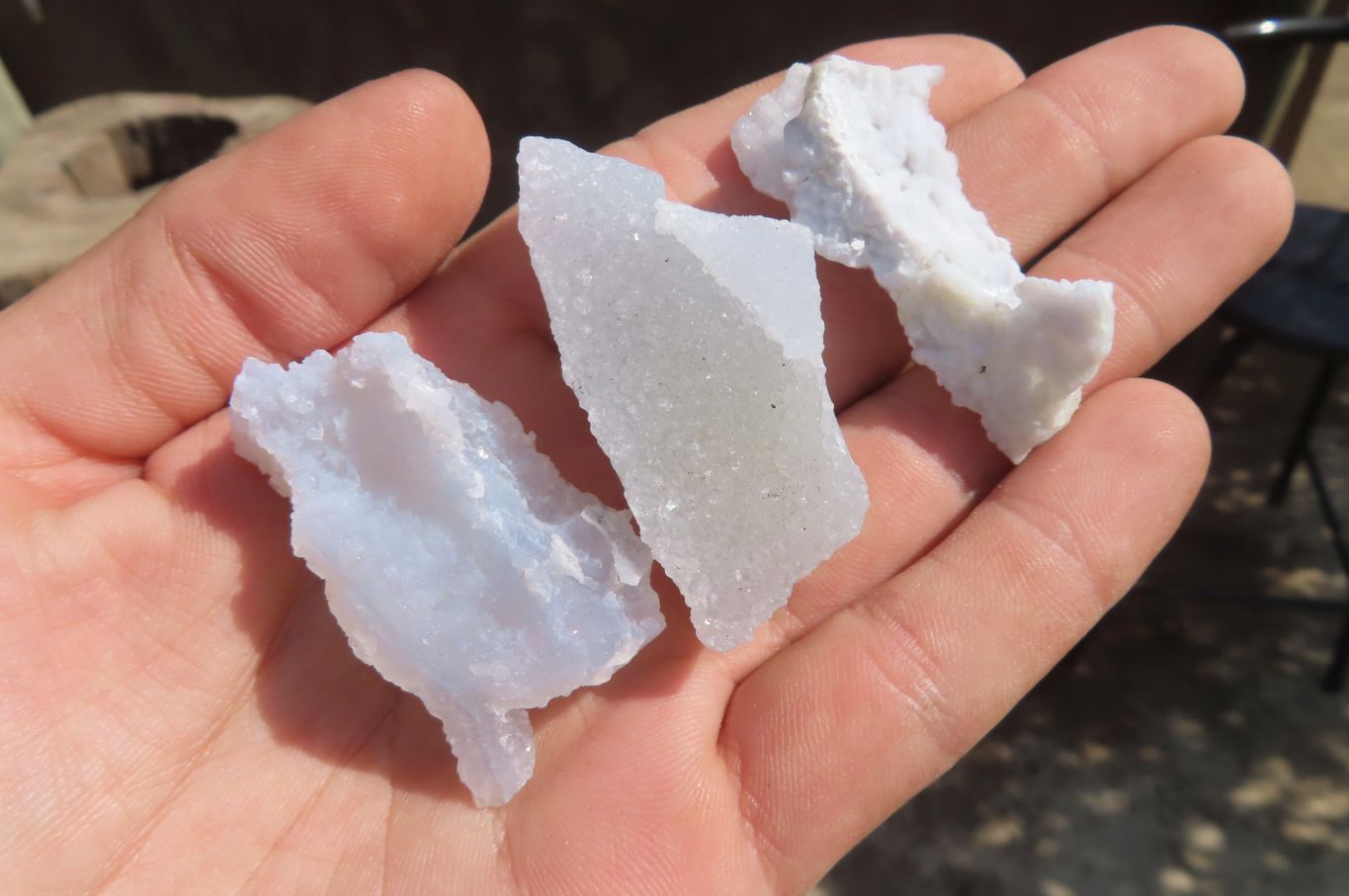 Natural Etched Blue Chalcedony Specimens x 70 From Nsanje, Malawi - Toprock Gemstones and Minerals 