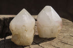 Polished Pineapple Candle Quartz Single Crystals x 12 From Antsirabe, Madagascar - Toprock Gemstones and Minerals 
