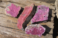 Natural Salrose Cobaltion Dolomite Specimens x 4 From Congo - Toprock Gemstones and Minerals 