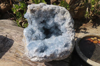 Natural Celestite Geode Specimen x 1 From Sakoany, Madagascar - Toprock Gemstones and Minerals 