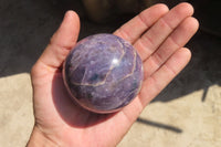 Polished Purple Lepidolite Spheres x 4 From Madagascar - Toprock Gemstones and Minerals 