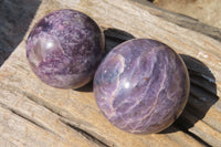 Polished Purple Lepidolite Spheres x 4 From Madagascar - Toprock Gemstones and Minerals 