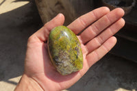 Polished Green Opal Standing Free Forms x 6 From Antsirabe, Madagascar - Toprock Gemstones and Minerals 