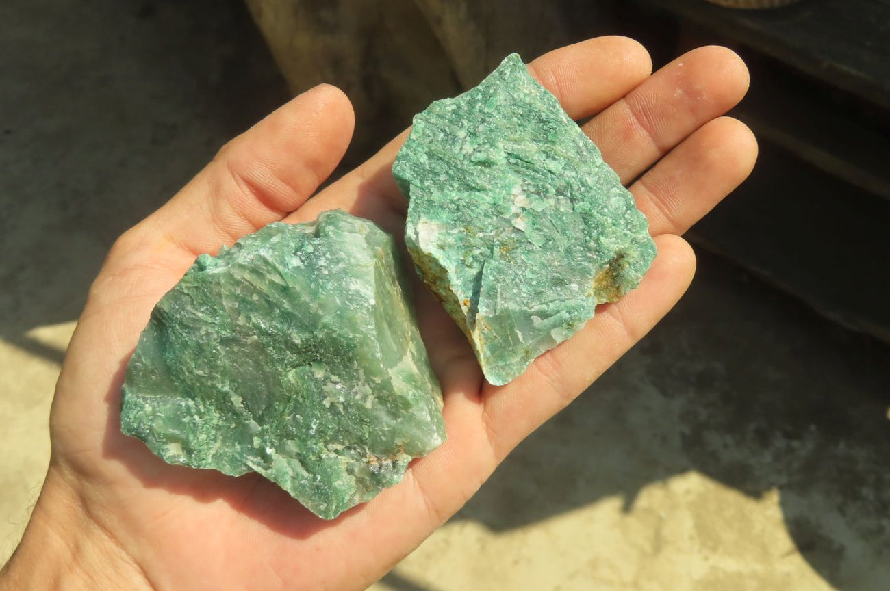 jade Natural Jade Cobbed Specimens x 24 From Swaziland | Toprock