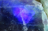 Polished On One Side Watermelon Fluorite Specimens x 4 From Namibia - Toprock Gemstones and Minerals 