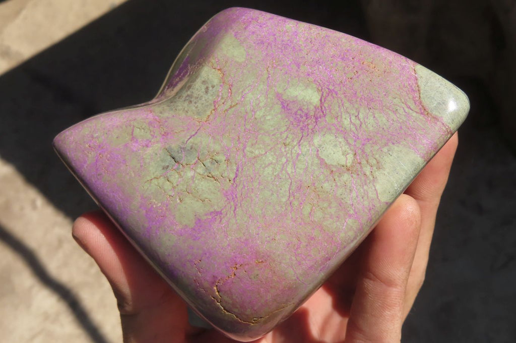 Polished Stichtite Standing Free Forms x 2 From Barberton, South Africa - Toprock Gemstones and Minerals 