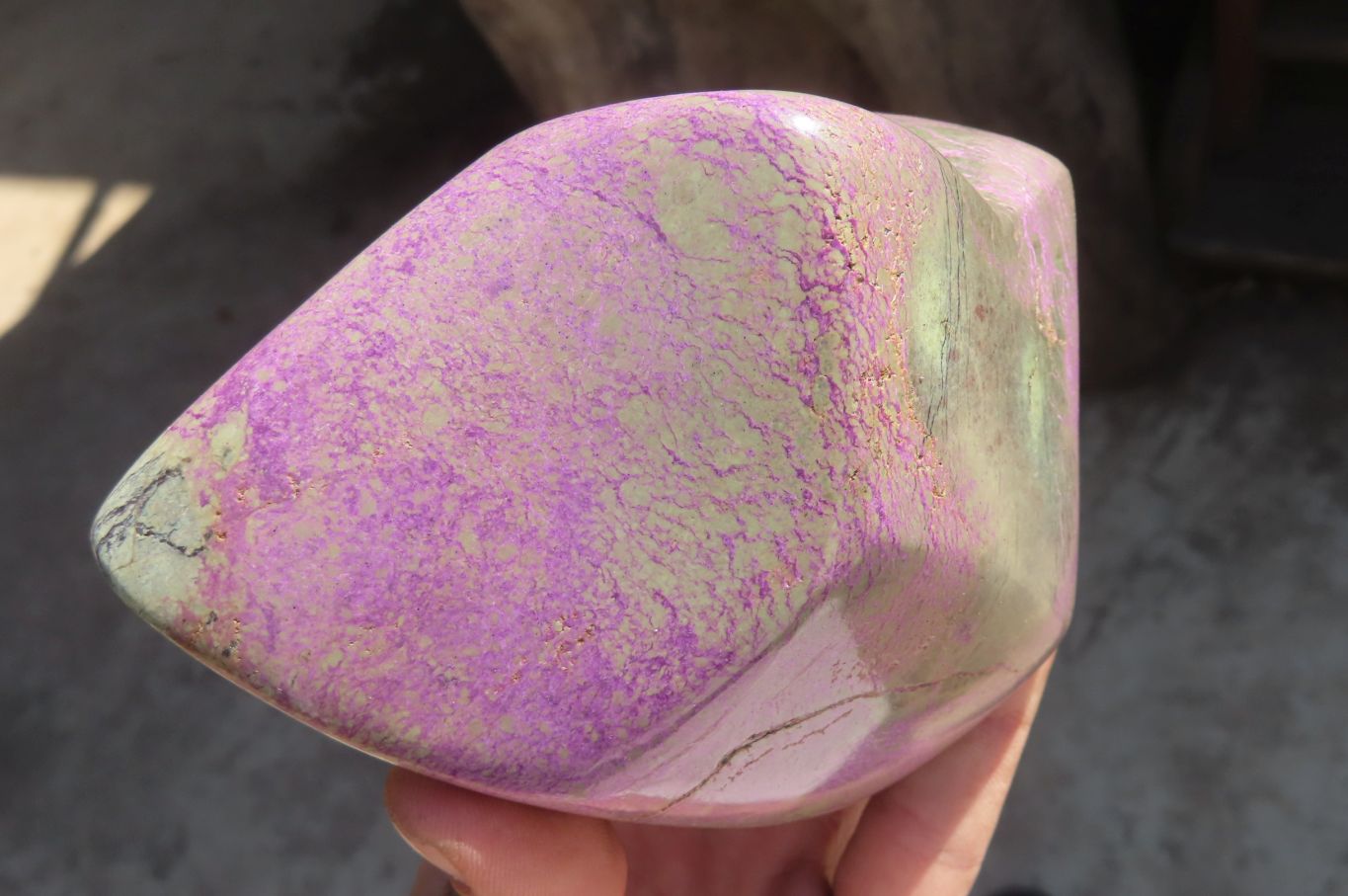 Polished Stichtite Standing Free Forms x 2 From Barberton, South Africa - Toprock Gemstones and Minerals 