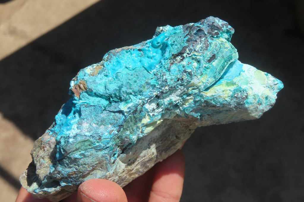 Natural Silica Chrysocolla Specimens x 3 From Kulukuluku, Congo - Toprock Gemstones and Minerals 