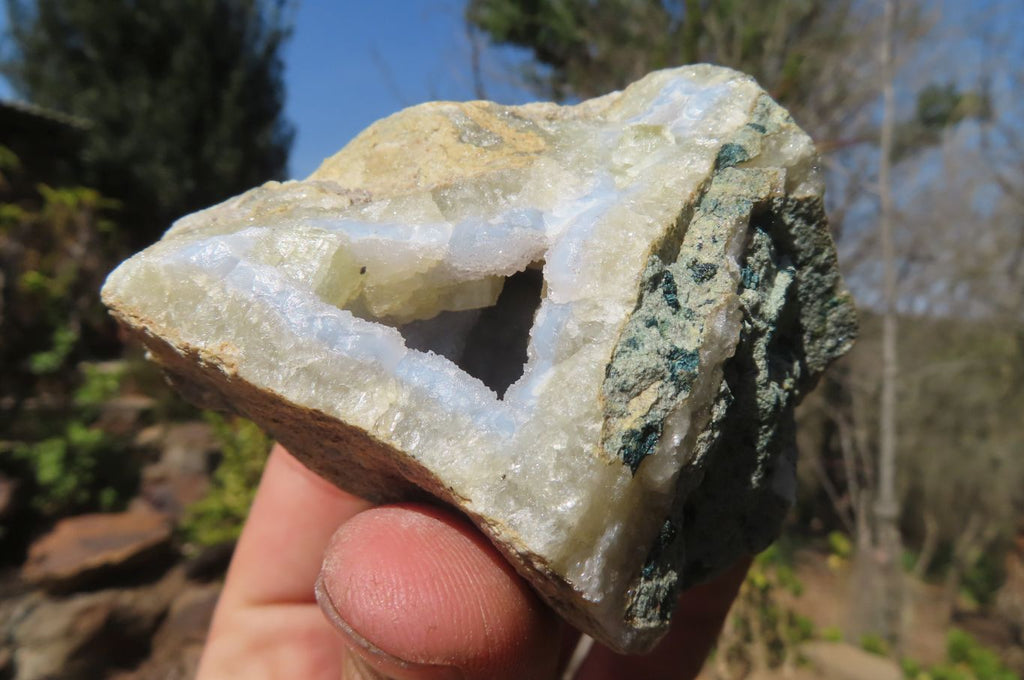 Natural Blue Lace Agate Specimens x 6 From Nsanje, Malawi - Toprock Gemstones and Minerals 