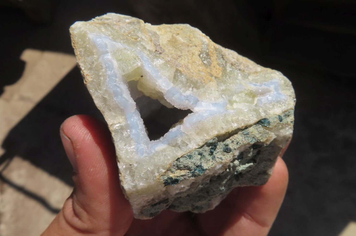 Natural Blue Lace Agate Specimens x 6 From Nsanje, Malawi - Toprock Gemstones and Minerals 