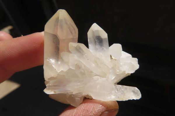 Natural Clear Quartz Clusters x 35 From Anzojorabe, Madagascar - Toprock Gemstones and Minerals 
