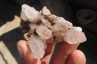 Natural Clear Quartz Clusters x 35 From Anzojorabe, Madagascar - Toprock Gemstones and Minerals 