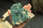Natural Crystalline Malachite Specimens x 2 From Kasompe, Congo - Toprock Gemstones and Minerals 