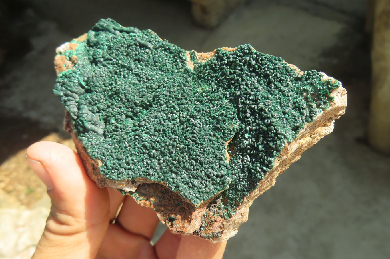 Natural Crystalline Malachite Specimens x 2 From Kasompe, Congo - Toprock Gemstones and Minerals 