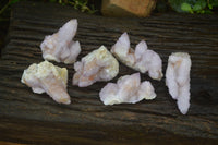 Natural Ametrine Spirit Quartz Clusters x 6 From Boekenhouthoek, South Africa