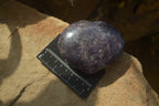 Polished Lepidolite Gemstone Hearts x 6 From Madagascar - Toprock Gemstones and Minerals 