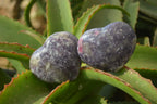 Polished Lepidolite Gemstone Hearts x 6 From Madagascar - Toprock Gemstones and Minerals 