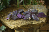 Natural Metallic Purpurite Cobbed Specimens x 12 From Erongo, Namibia - Toprock Gemstones and Minerals 