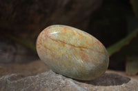 Polished Amazonite Galet / Palm Stones x 12 From Zimbabwe