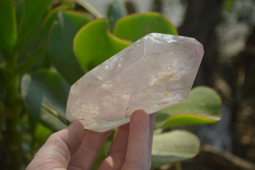 Polished Rose Quartz Double Terminated Crystals x 3 From Madagascar - Toprock Gemstones and Minerals 