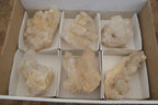 Natural Clear Quartz Clusters x 6 From Mpika, Zambia - Toprock Gemstones and Minerals 